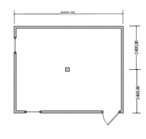 Модульное здание 6000*4800*2450мм, чертеж Модульное здание 6000*4800*2450мм, чертеж
